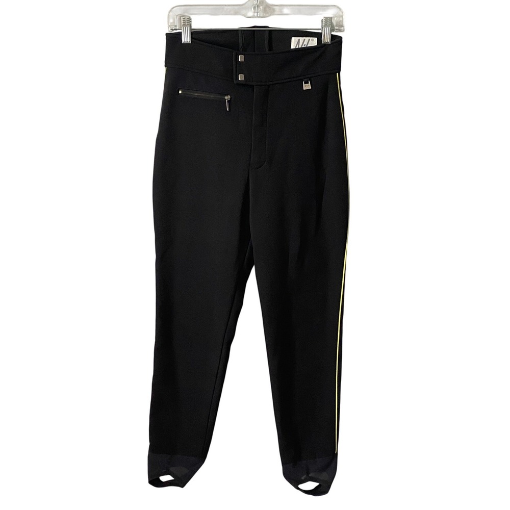 Nils Schoeller Black Neon Stirrup Ski Pants Womens 8 Regular - Picture 1 of 10